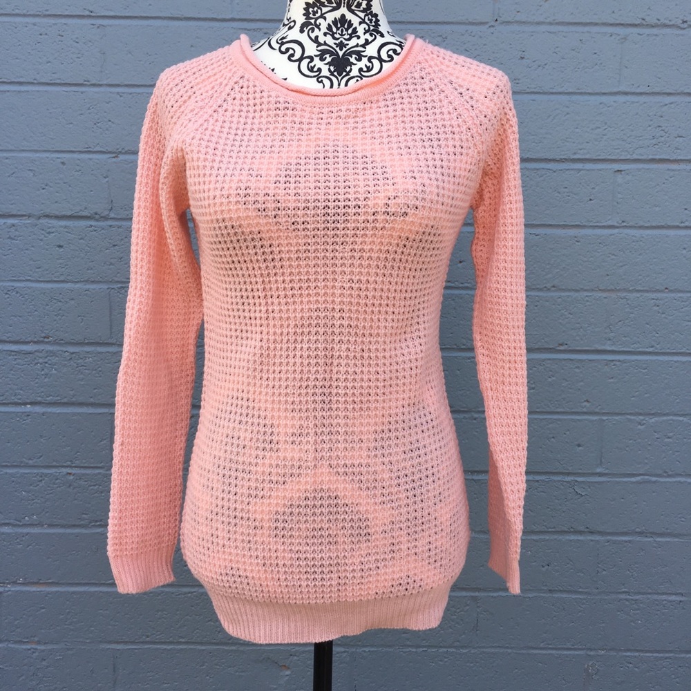 AMBIANCE Baby pink woven sweater
